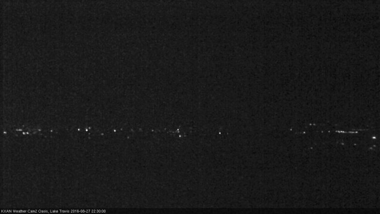 Lake Travis webcam, August 27, 2016 9:45 PM CT