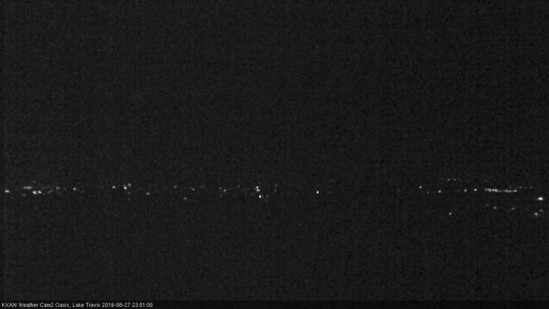 Lake Travis webcam, August 27, 2016 10:05 PM CT