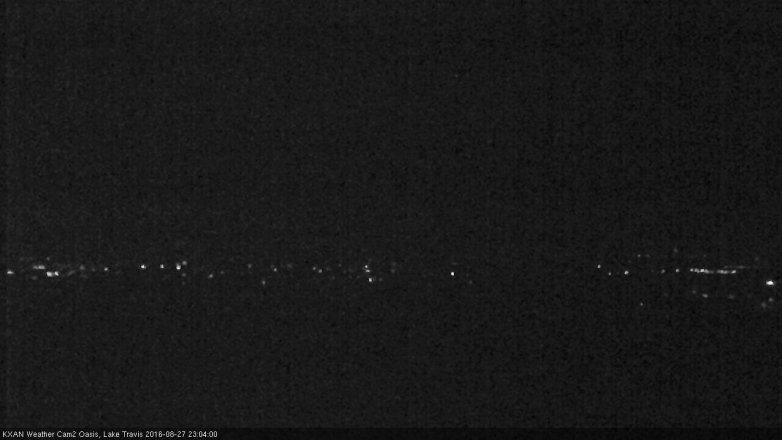 Lake Travis webcam, August 27, 2016 10:35 PM CT