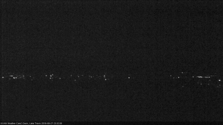 Lake Travis webcam, August 27, 2016 10:50 PM CT