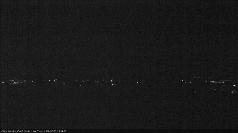 Lake Travis webcam, August 27, 2016 10:55 PM CT