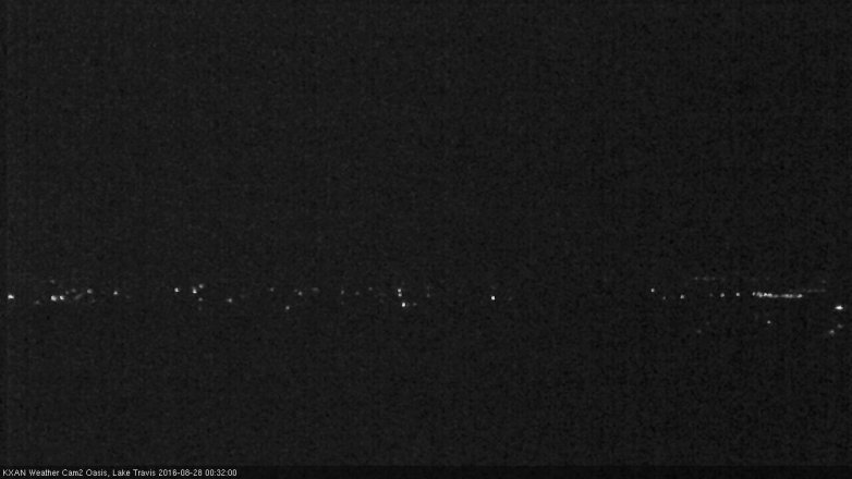 Lake Travis webcam, August 27, 2016 11:40 PM CT