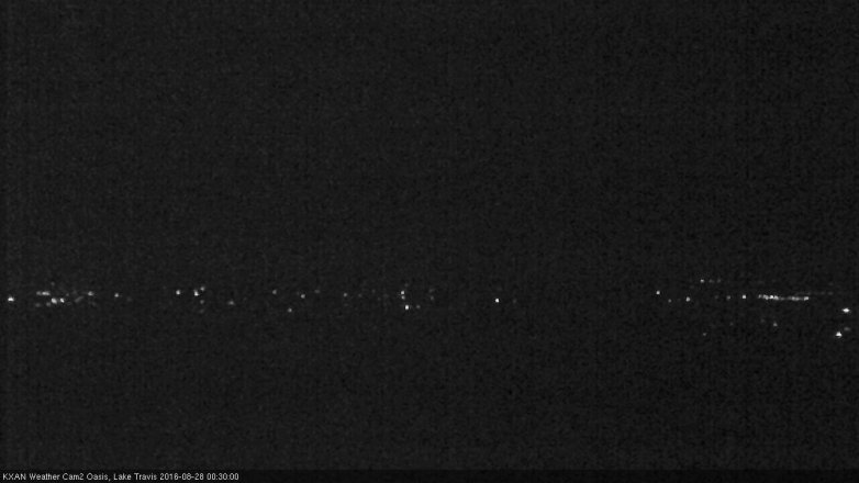 Lake Travis webcam, August 27, 2016 11:55 PM CT