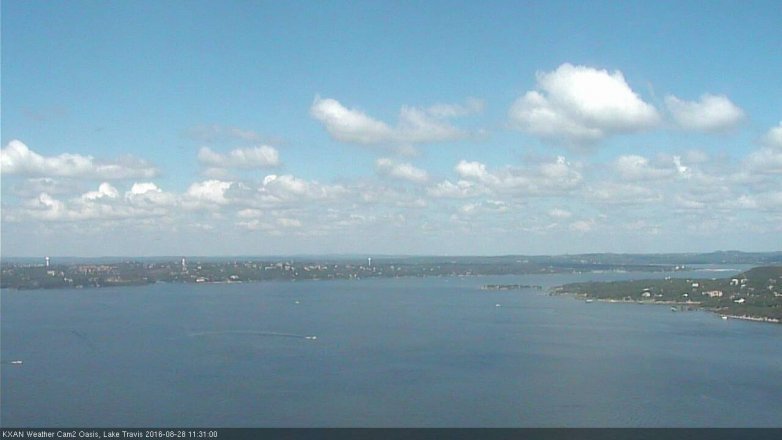 Lake Travis webcam, August 28, 2016 11:00 AM CT