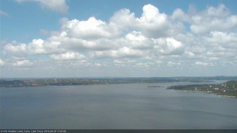 Lake Travis webcam, August 28, 2016 11:20 AM CT
