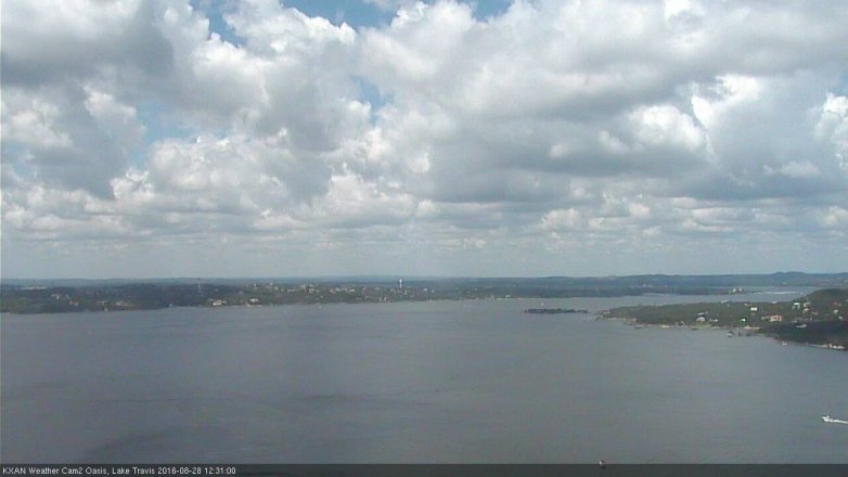 Lake Travis webcam, August 28, 2016 11:35 AM CT