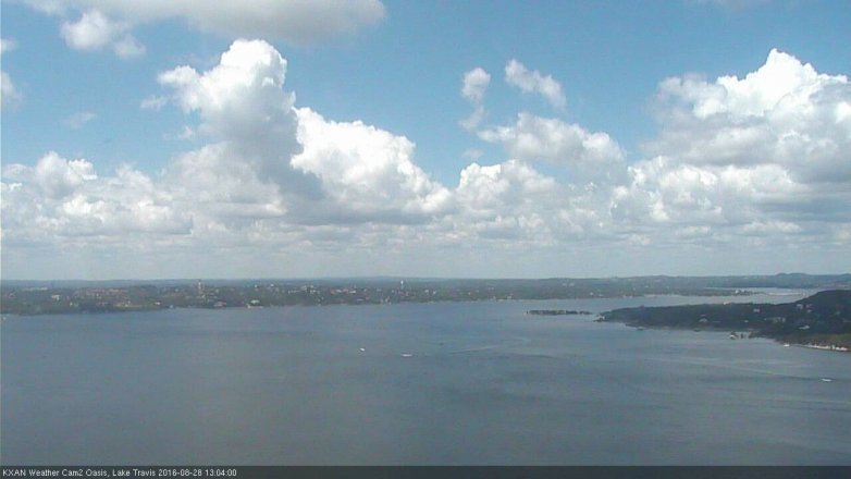 Lake Travis webcam, August 28, 2016 12:10 PM CT