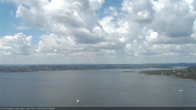 Lake Travis webcam, August 28, 2016 12:40 PM CT
