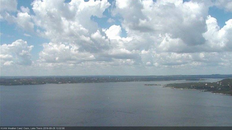 Lake Travis webcam, August 28, 2016 12:50 PM CT