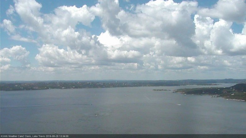 Lake Travis webcam, August 28, 2016 1:00 PM CT