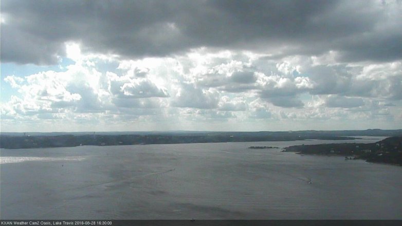 Lake Travis webcam, August 28, 2016 3:55 PM CT