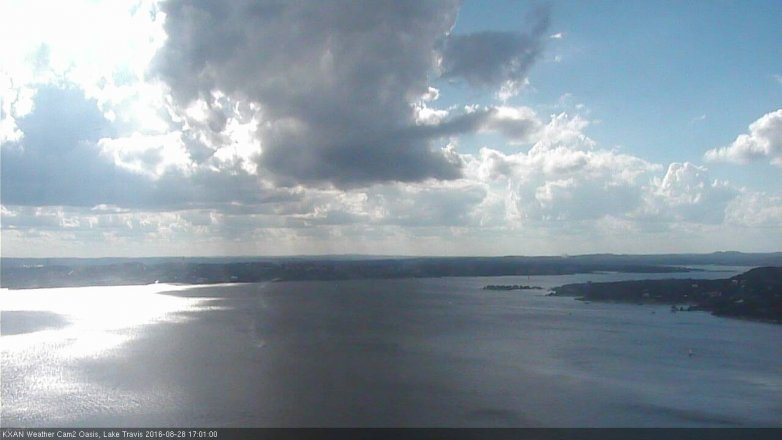 Lake Travis webcam, August 28, 2016 4:15 PM CT
