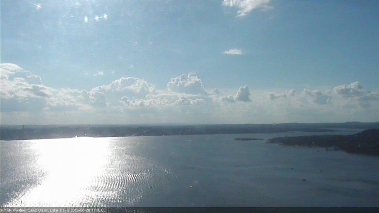 Lake Travis webcam, August 28, 2016 4:45 PM CT