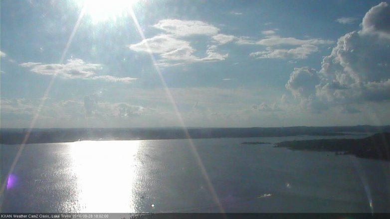 Lake Travis webcam, August 28, 2016 5:05 PM CT