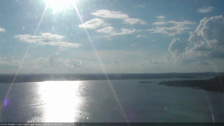 Lake Travis webcam, August 28, 2016 5:10 PM CT