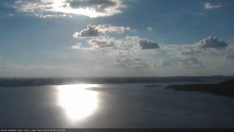 Lake Travis webcam, August 28, 2016 5:35 PM CT