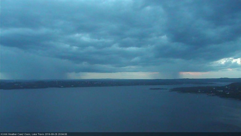 Lake Travis webcam, August 28, 2016 7:15 PM CT
