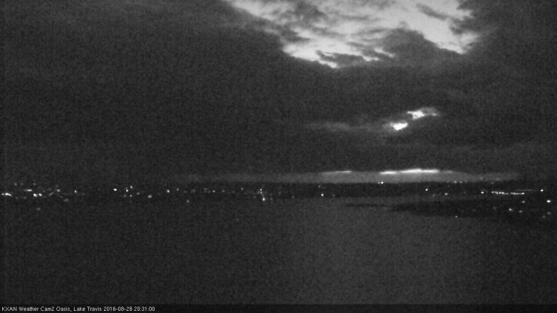 Lake Travis webcam, August 28, 2016 7:35 PM CT