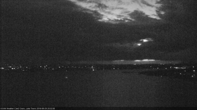 Lake Travis webcam, August 28, 2016 7:40 PM CT