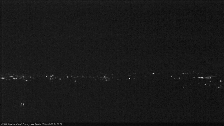 Lake Travis webcam, August 28, 2016 8:15 PM CT