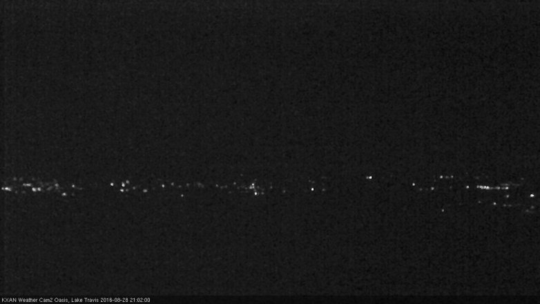 Lake Travis webcam, August 28, 2016 8:30 PM CT