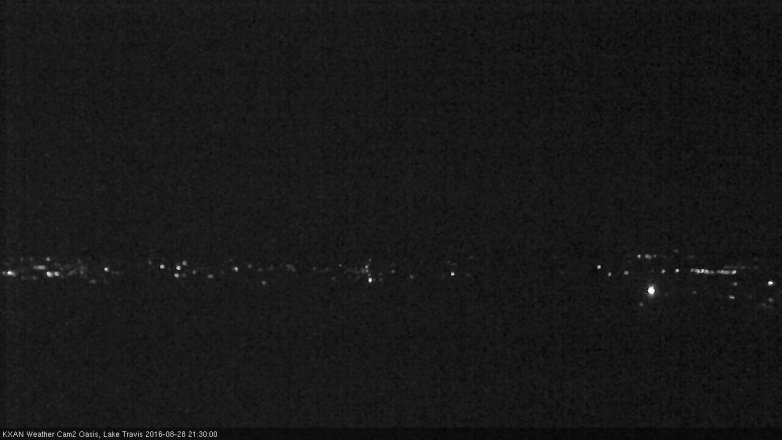 Lake Travis webcam, August 28, 2016 8:40 PM CT