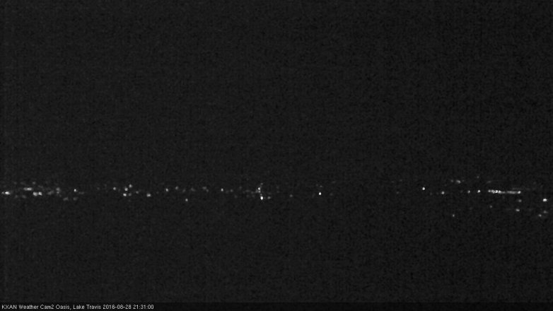 Lake Travis webcam, August 28, 2016 8:50 PM CT