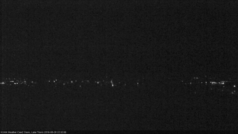 Lake Travis webcam, August 28, 2016 9:45 PM CT