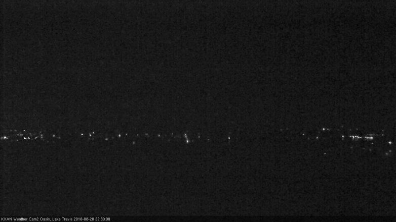 Lake Travis webcam, August 28, 2016 10:00 PM CT