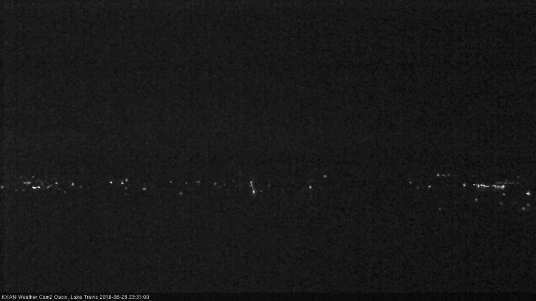 Lake Travis webcam, August 28, 2016 10:35 PM CT