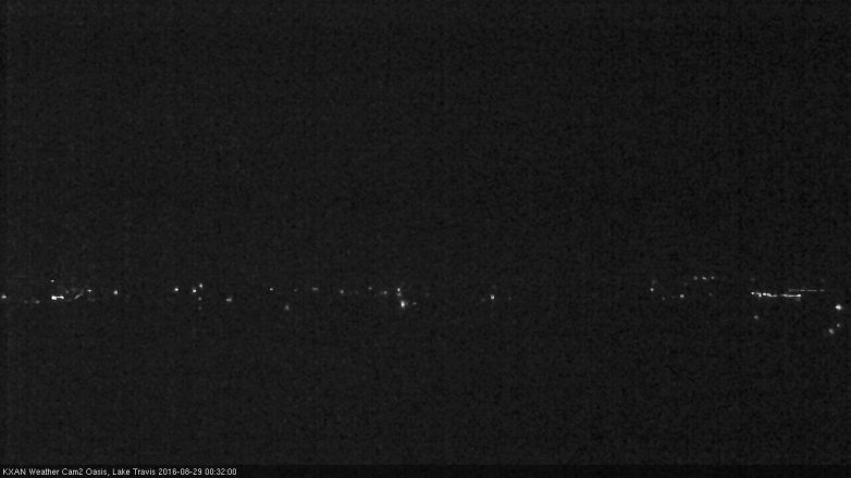 Lake Travis webcam, August 28, 2016 11:35 PM CT