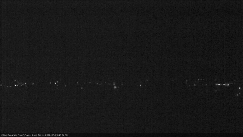 Lake Travis webcam, August 28, 2016 11:45 PM CT