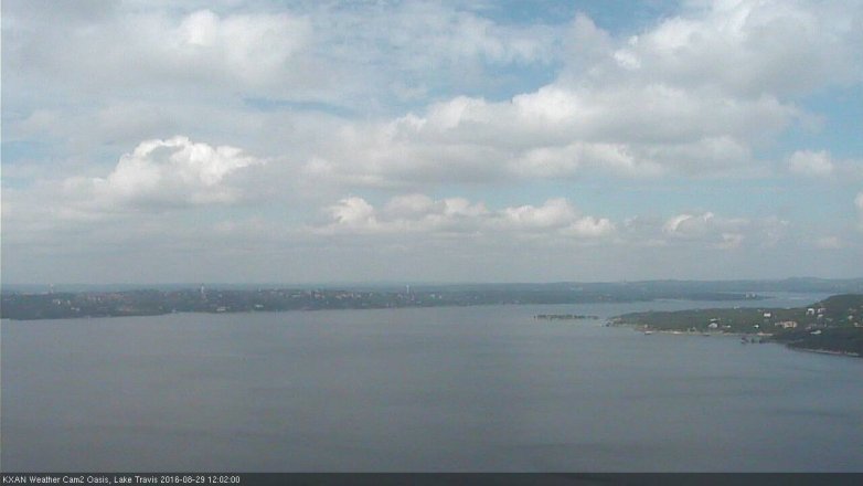 Lake Travis webcam, August 29, 2016 11:05 AM CT