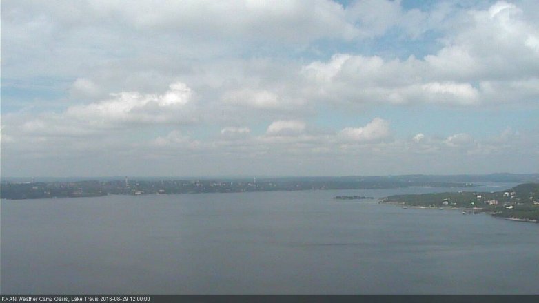 Lake Travis webcam, August 29, 2016 11:15 AM CT