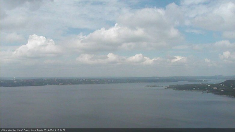 Lake Travis webcam, August 29, 2016 11:25 AM CT