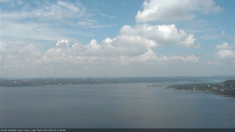 Lake Travis webcam, August 29, 2016 12:05 PM CT