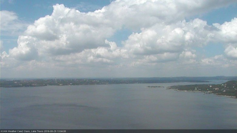 Lake Travis webcam, August 29, 2016 12:10 PM CT