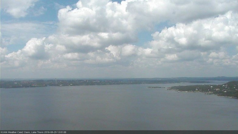 Lake Travis webcam, August 29, 2016 12:20 PM CT