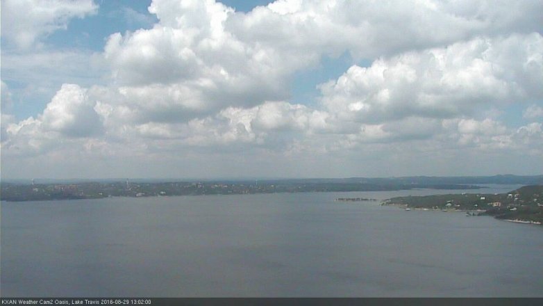 Lake Travis webcam, August 29, 2016 12:30 PM CT