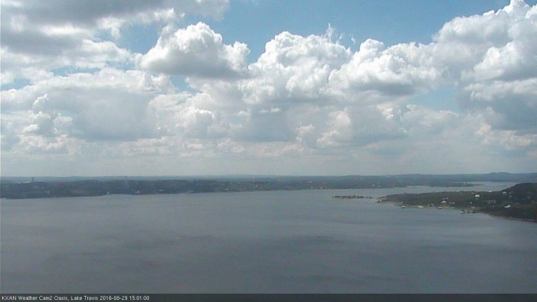 Lake Travis webcam, August 29, 2016 2:15 PM CT