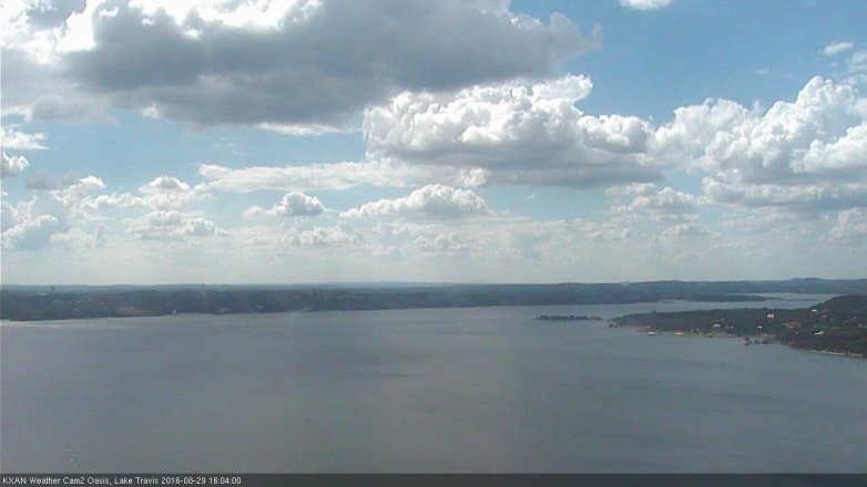 Lake Travis webcam, August 29, 2016 3:15 PM CT
