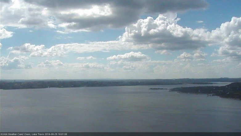 Lake Travis webcam, August 29, 2016 3:30 PM CT