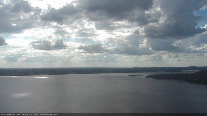 Lake Travis webcam, August 29, 2016 4:40 PM CT