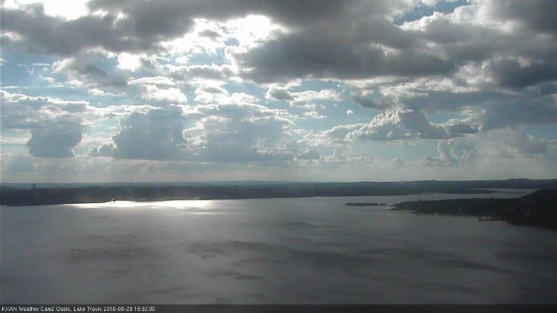 Lake Travis webcam, August 29, 2016 5:10 PM CT