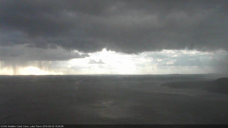 Lake Travis webcam, August 29, 2016 5:40 PM CT