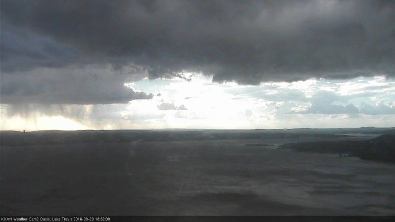 Lake Travis webcam, August 29, 2016 5:55 PM CT