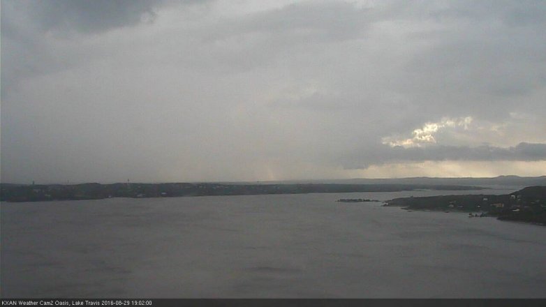 Lake Travis webcam, August 29, 2016 6:15 PM CT