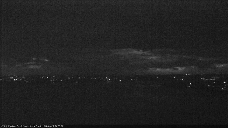 Lake Travis webcam, August 29, 2016 7:35 PM CT