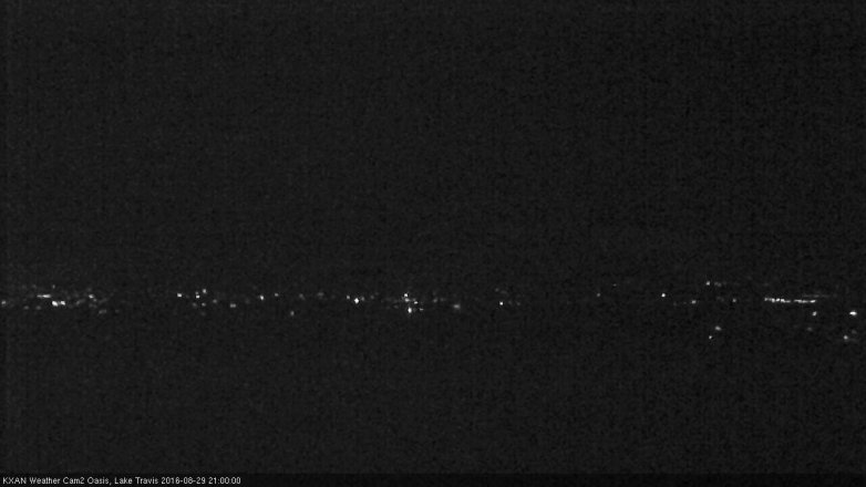 Lake Travis webcam, August 29, 2016 8:15 PM CT