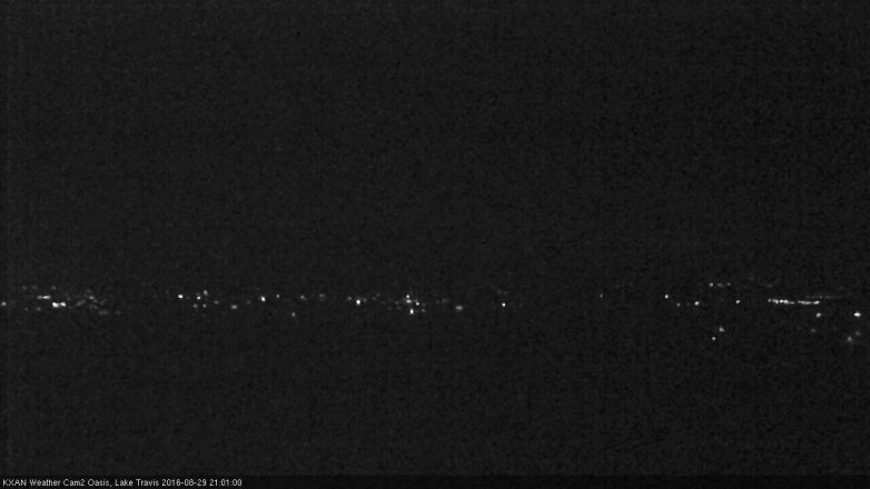 Lake Travis webcam, August 29, 2016 8:20 PM CT